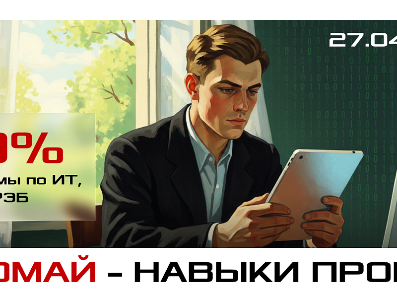 «Первомай – навыки прокачай: скидка 20% на обучение»